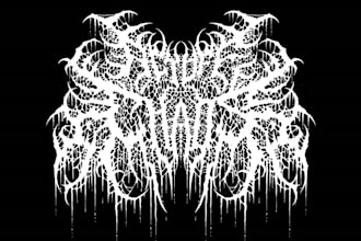 design you a brutal death metal, slamming, deathcore logo