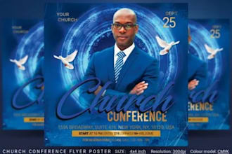 design an attractive flyer for church, event and wedding