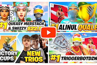 create a professional fortnite thumbnail in 24h