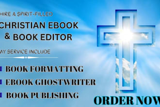 format and edit christian book sermon devotional ghostbook writer prayer book