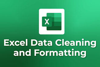 clean, dedupe, sort and format your excel data