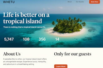 design hotel booking resort vacation rental website travel wordpress website seo