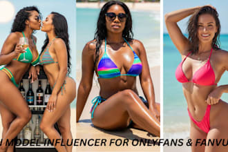 create realistic ai influencer model ai video for instagram, fanvue onlyfans