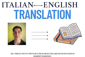translate any type of text from italian to english or from english to italian