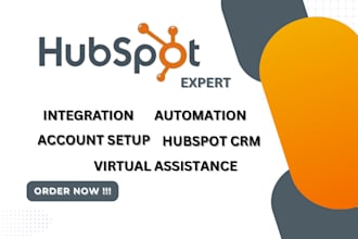be your hubspot expert to set up hubspot CRM, website, newsletter and automation