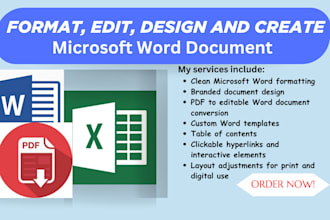 microsoft word document formatting word designing PDF to word templates