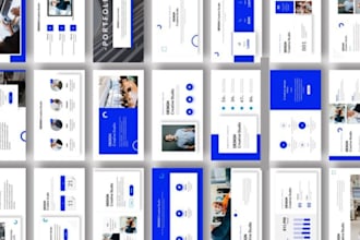 create business powerpoint deck design, tech startup deck or canva presentation