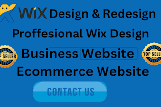 design wix ecommerce website or wix website design redesign
