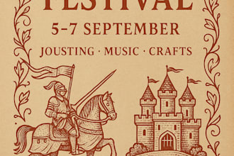 design vintage or retro style festival posters and event flyer