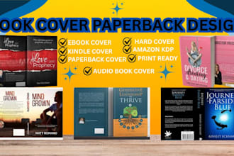 do book cover design, kindle book cover, ebook cover design, and book cover
