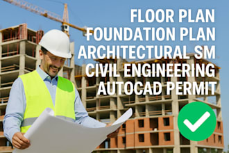 floor plan foundation plan architectural stamp civil engineering autocad permit