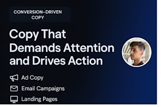 high converting copy for ads, emails, or landing pages