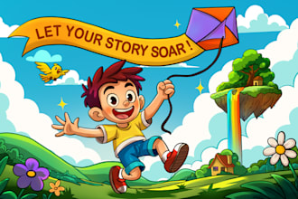 draw custom childrens book illustration