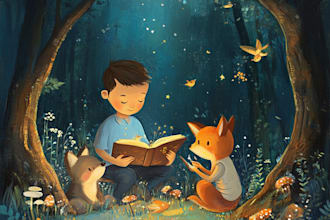 illustrate children book illustration and cover story book