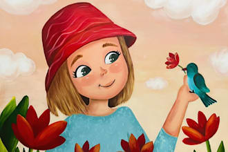 children story book illustration children story book illustration