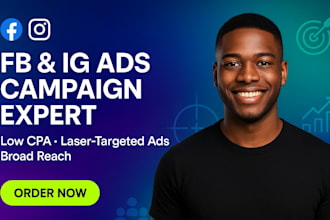 fb, ig ads campaign for broad audience with low CPA, laser focused targeting