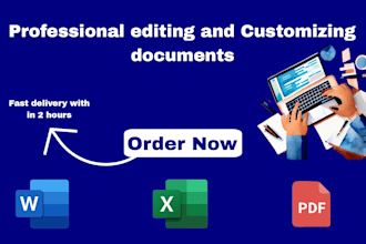 proofread, design or edit your microsoft documents