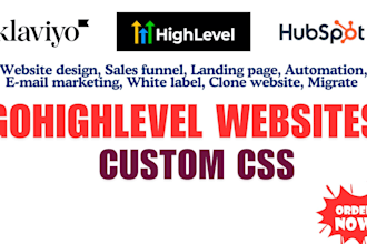 clone design gohighlevel website migrate ghl landing page with custom css funnel