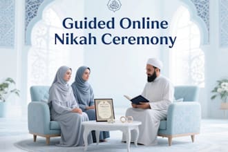 conduct your online nikah ceremony with islamic guidance and blessings