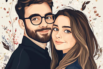 draw your, couples, pencil realistic portrait, sketch