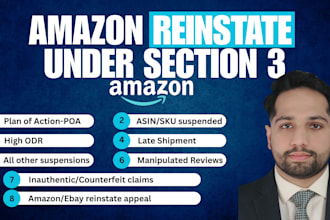 reinstate your amazon account suspended under section 3