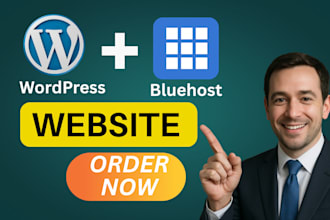 design or redesign wordpress website with elementor on godaddy or bluehost
