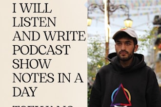 create podcast show note