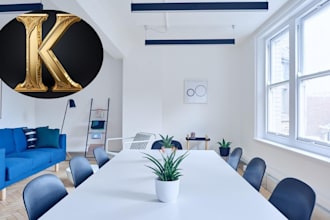 design a custom zoom and google meet virtual background with your logo