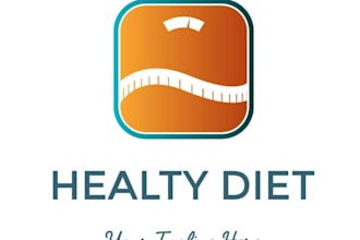 design professional diet logo for your company