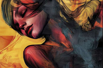 draw a digital abstract art illustration