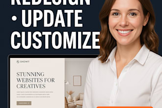 update showit, and redesign showit, customize showit website