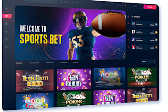 give you ready made sport bet website, igaming website, crypto bet website