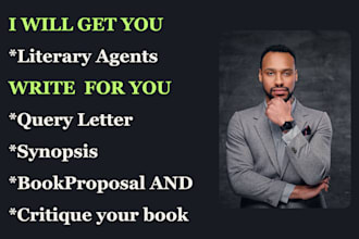 find top literary agent for your manuscript, movie script, write query, synopsis