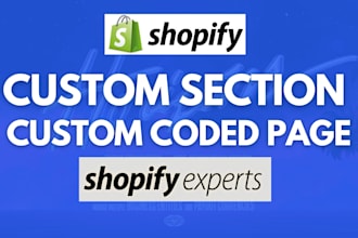 design shopify custom section template theme customize shopify liquid coding