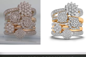 do natural jewelry retouch and jewelry color correction
