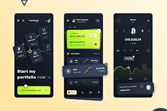 develop crypto wallet app fintech app wallet app trading website stock trading