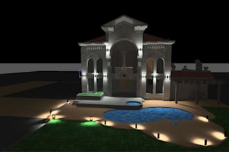 perform any work related to dialux evo, especially lighting modeling