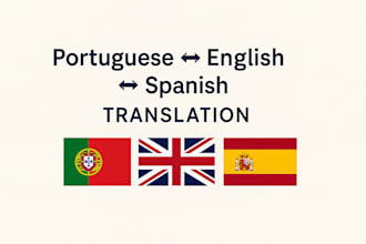 translate portuguese, english, and spanish accurately