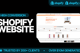 design a premium shopify store that converts