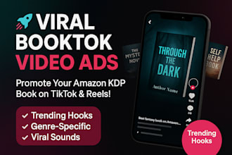 do viral amazon kdp book promotion booktok tik tok video ads