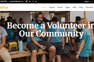 design non profit website, ngo charity donation website fundraising 501c3 site