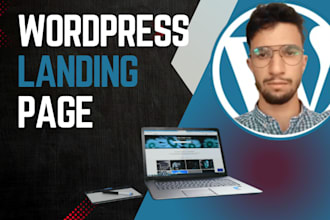 create a landing page for you using wordpress