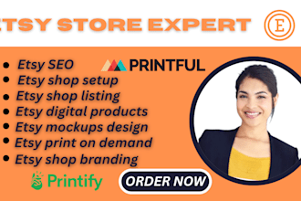 set up etsy digital products shop, etsy SEO listing, etsy digital product design