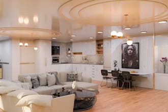 create room layout,golf simulator design,and villa facade rendering in 3d loge