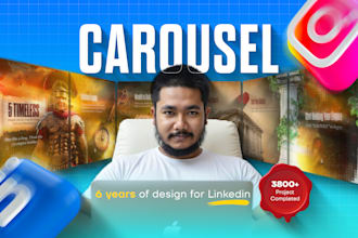 do professional linkedin carousels instagram carousel design