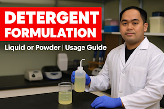 do formulation for cleaning products, laundry, detergents and fabric softener