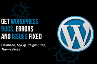 bug fixes, plugin fixes, theme fixes,any type of bugs