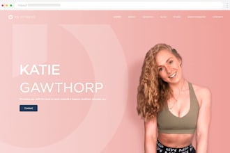 design personal trainer, coaching website career consultant website