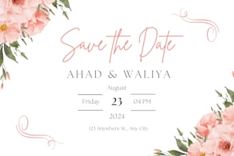 design beautiful wedding and birthday invitation cards