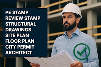 pe stamp review stamp structural drawings site plan floor plan city permit archi
